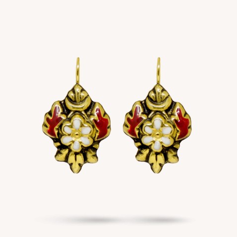 NEOBAROQ | Enamel Gold Earrings